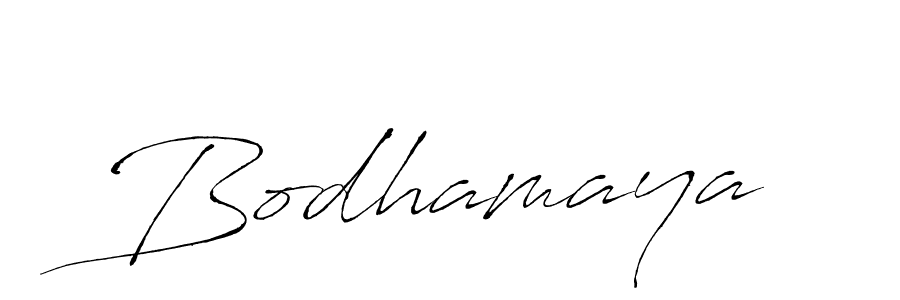 Make a beautiful signature design for name Bodhamaya. With this signature (Antro_Vectra) style, you can create a handwritten signature for free. Bodhamaya signature style 6 images and pictures png