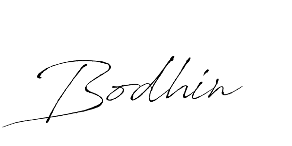 Design your own signature with our free online signature maker. With this signature software, you can create a handwritten (Antro_Vectra) signature for name Bodhin. Bodhin signature style 6 images and pictures png