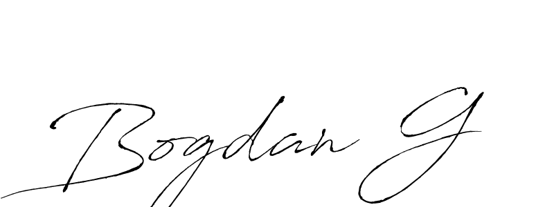 Antro_Vectra is a professional signature style that is perfect for those who want to add a touch of class to their signature. It is also a great choice for those who want to make their signature more unique. Get Bogdan G name to fancy signature for free. Bogdan G signature style 6 images and pictures png