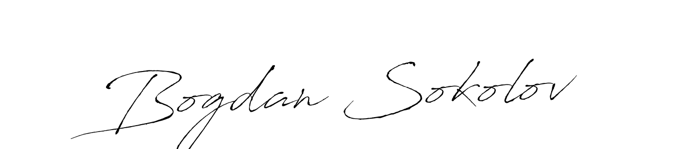 Bogdan Sokolov stylish signature style. Best Handwritten Sign (Antro_Vectra) for my name. Handwritten Signature Collection Ideas for my name Bogdan Sokolov. Bogdan Sokolov signature style 6 images and pictures png