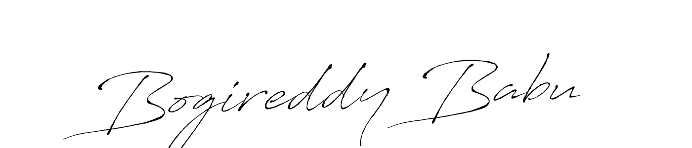 Make a beautiful signature design for name Bogireddy Babu. With this signature (Antro_Vectra) style, you can create a handwritten signature for free. Bogireddy Babu signature style 6 images and pictures png