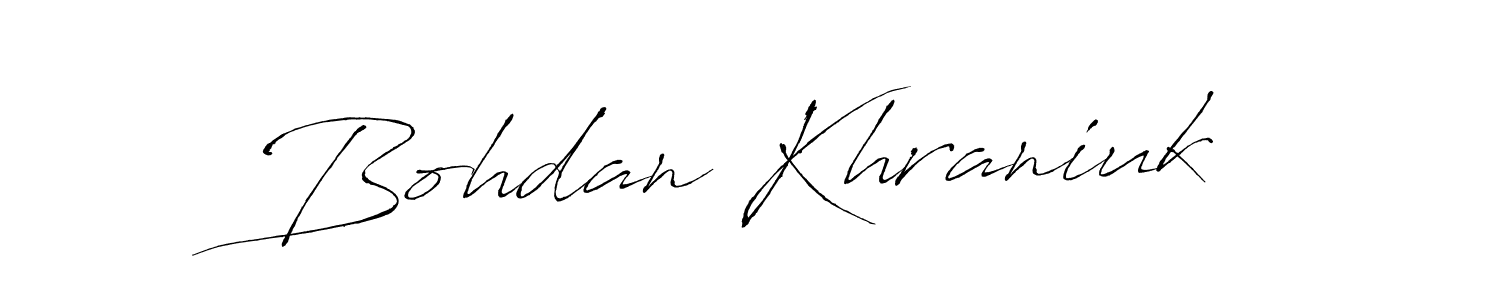 if you are searching for the best signature style for your name Bohdan Khraniuk. so please give up your signature search. here we have designed multiple signature styles  using Antro_Vectra. Bohdan Khraniuk signature style 6 images and pictures png