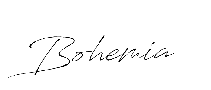 Make a beautiful signature design for name Bohemia. With this signature (Antro_Vectra) style, you can create a handwritten signature for free. Bohemia signature style 6 images and pictures png