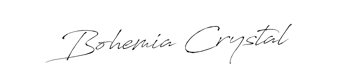 Design your own signature with our free online signature maker. With this signature software, you can create a handwritten (Antro_Vectra) signature for name Bohemia Crystal. Bohemia Crystal signature style 6 images and pictures png