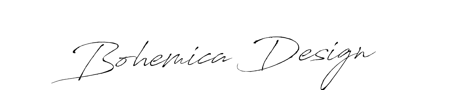 How to make Bohemica Design signature? Antro_Vectra is a professional autograph style. Create handwritten signature for Bohemica Design name. Bohemica Design signature style 6 images and pictures png