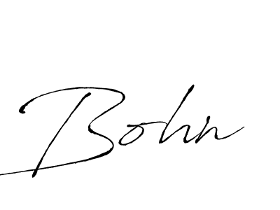 Make a beautiful signature design for name Bohn. With this signature (Antro_Vectra) style, you can create a handwritten signature for free. Bohn signature style 6 images and pictures png