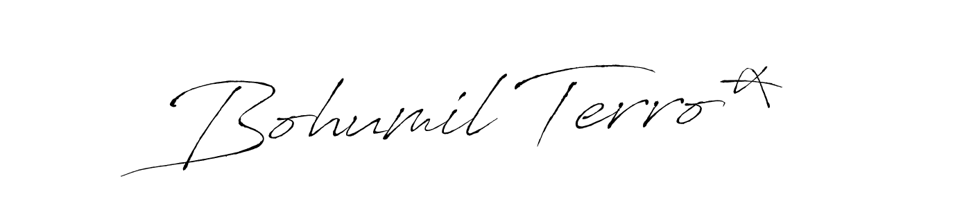 Design your own signature with our free online signature maker. With this signature software, you can create a handwritten (Antro_Vectra) signature for name Bohumil Terro*. Bohumil Terro* signature style 6 images and pictures png