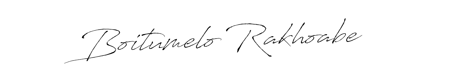 Also we have Boitumelo Rakhoabe name is the best signature style. Create professional handwritten signature collection using Antro_Vectra autograph style. Boitumelo Rakhoabe signature style 6 images and pictures png