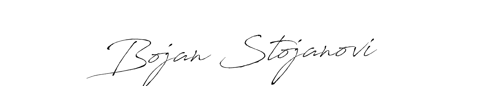 How to make Bojan Stojanović name signature. Use Antro_Vectra style for creating short signs online. This is the latest handwritten sign. Bojan Stojanović signature style 6 images and pictures png