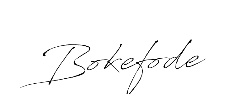 Create a beautiful signature design for name Bokefode. With this signature (Antro_Vectra) fonts, you can make a handwritten signature for free. Bokefode signature style 6 images and pictures png