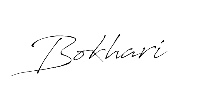 Design your own signature with our free online signature maker. With this signature software, you can create a handwritten (Antro_Vectra) signature for name Bokhari. Bokhari signature style 6 images and pictures png