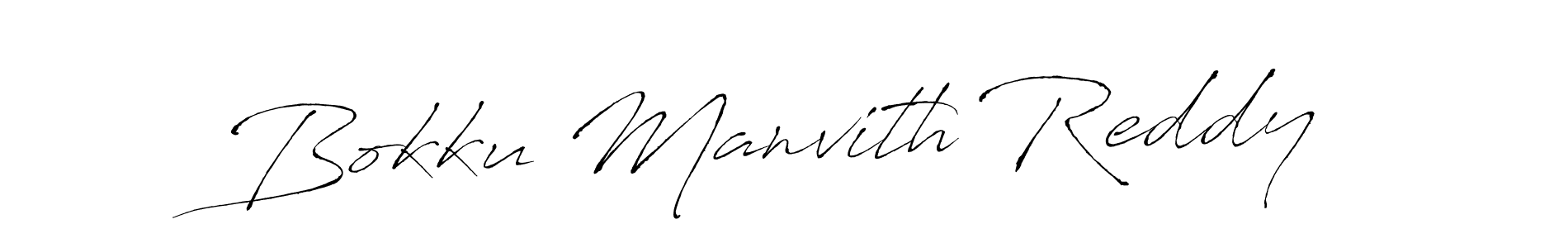 How to make Bokku Manvith Reddy signature? Antro_Vectra is a professional autograph style. Create handwritten signature for Bokku Manvith Reddy name. Bokku Manvith Reddy signature style 6 images and pictures png