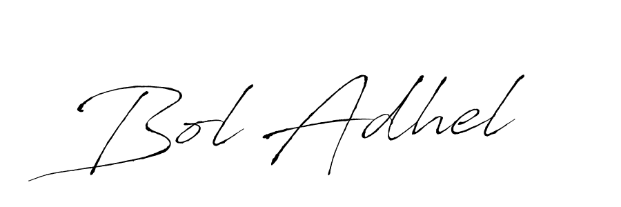 Bol Adhel stylish signature style. Best Handwritten Sign (Antro_Vectra) for my name. Handwritten Signature Collection Ideas for my name Bol Adhel. Bol Adhel signature style 6 images and pictures png