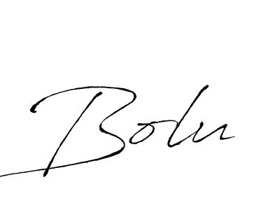 Use a signature maker to create a handwritten signature online. With this signature software, you can design (Antro_Vectra) your own signature for name Bolu. Bolu signature style 6 images and pictures png