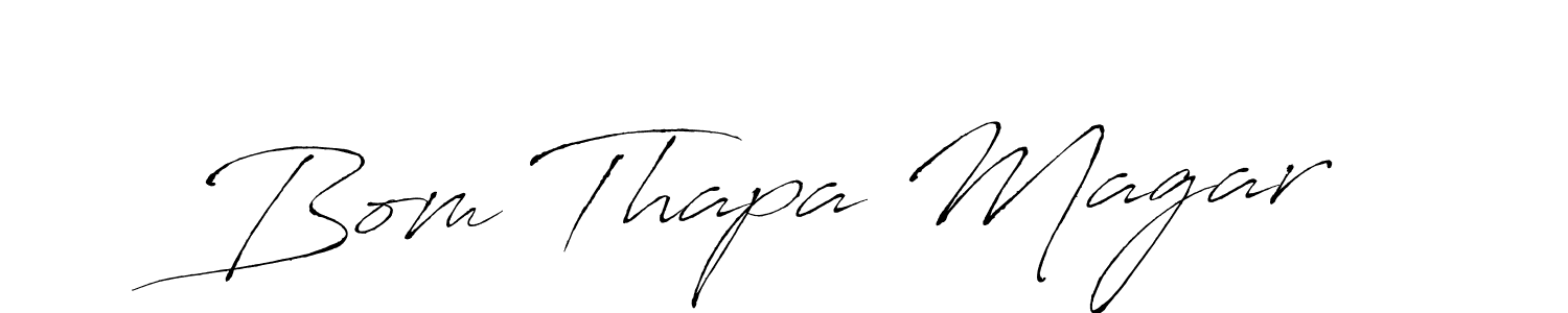 You can use this online signature creator to create a handwritten signature for the name Bom Thapa Magar. This is the best online autograph maker. Bom Thapa Magar signature style 6 images and pictures png