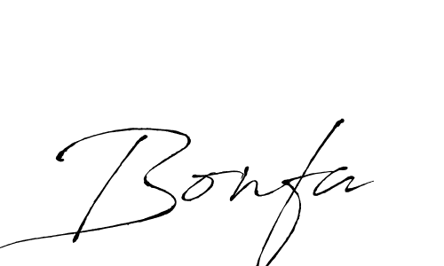 Bonfa stylish signature style. Best Handwritten Sign (Antro_Vectra) for my name. Handwritten Signature Collection Ideas for my name Bonfa. Bonfa signature style 6 images and pictures png