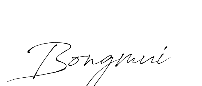 Use a signature maker to create a handwritten signature online. With this signature software, you can design (Antro_Vectra) your own signature for name Bongmui. Bongmui signature style 6 images and pictures png