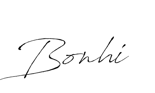How to make Bonhi name signature. Use Antro_Vectra style for creating short signs online. This is the latest handwritten sign. Bonhi signature style 6 images and pictures png