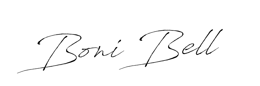 The best way (Antro_Vectra) to make a short signature is to pick only two or three words in your name. The name Boni Bell include a total of six letters. For converting this name. Boni Bell signature style 6 images and pictures png
