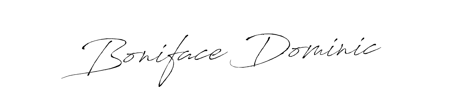 Design your own signature with our free online signature maker. With this signature software, you can create a handwritten (Antro_Vectra) signature for name Boniface Dominic. Boniface Dominic signature style 6 images and pictures png