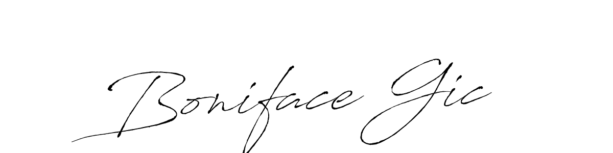 Design your own signature with our free online signature maker. With this signature software, you can create a handwritten (Antro_Vectra) signature for name Boniface Gic. Boniface Gic signature style 6 images and pictures png