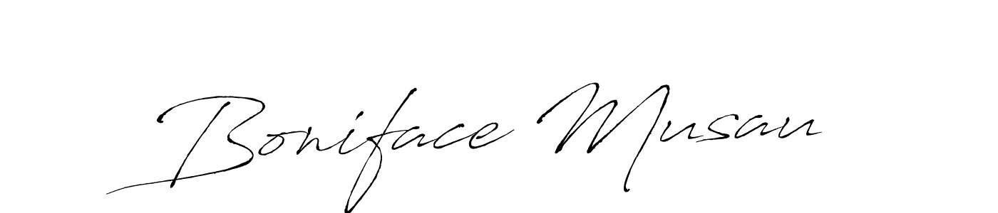 This is the best signature style for the Boniface Musau name. Also you like these signature font (Antro_Vectra). Mix name signature. Boniface Musau signature style 6 images and pictures png