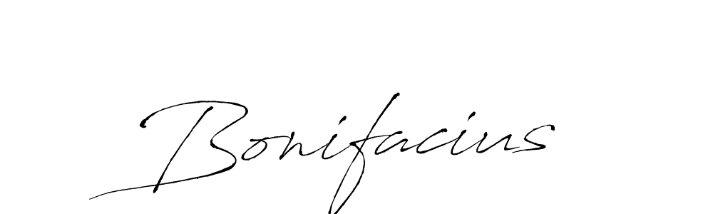 Design your own signature with our free online signature maker. With this signature software, you can create a handwritten (Antro_Vectra) signature for name Bonifacius. Bonifacius signature style 6 images and pictures png