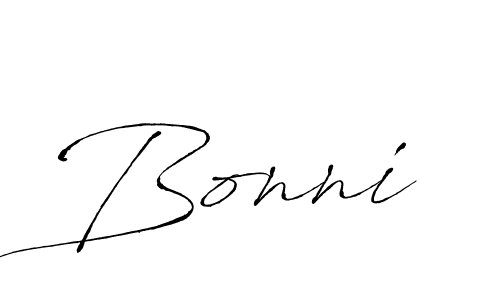 How to make Bonni signature? Antro_Vectra is a professional autograph style. Create handwritten signature for Bonni name. Bonni signature style 6 images and pictures png