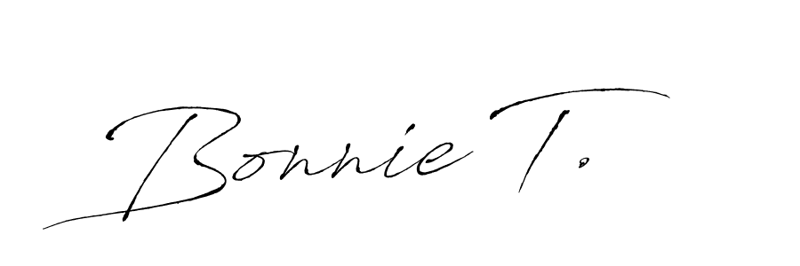 Also You can easily find your signature by using the search form. We will create Bonnie T. name handwritten signature images for you free of cost using Antro_Vectra sign style. Bonnie T. signature style 6 images and pictures png