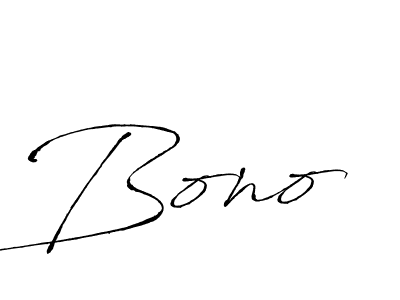 Design your own signature with our free online signature maker. With this signature software, you can create a handwritten (Antro_Vectra) signature for name Bono. Bono signature style 6 images and pictures png