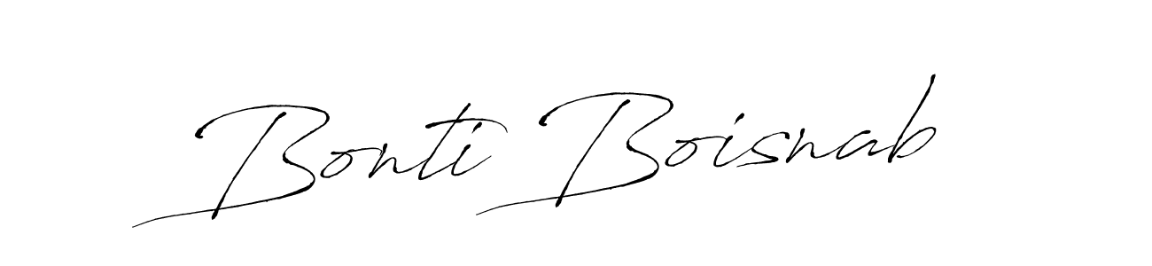 Also we have Bonti Boisnab name is the best signature style. Create professional handwritten signature collection using Antro_Vectra autograph style. Bonti Boisnab signature style 6 images and pictures png