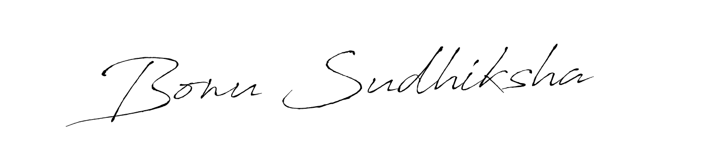 Use a signature maker to create a handwritten signature online. With this signature software, you can design (Antro_Vectra) your own signature for name Bonu Sudhiksha. Bonu Sudhiksha signature style 6 images and pictures png