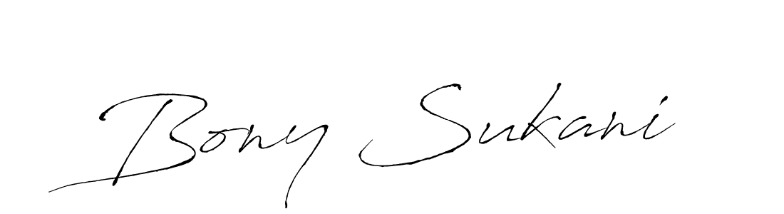 Also You can easily find your signature by using the search form. We will create Bony Sukani name handwritten signature images for you free of cost using Antro_Vectra sign style. Bony Sukani signature style 6 images and pictures png