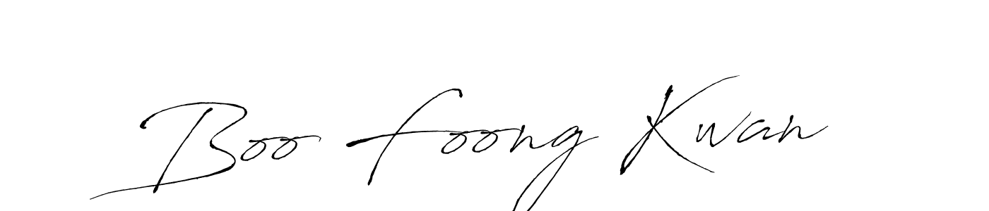 It looks lik you need a new signature style for name Boo Foong Kwan. Design unique handwritten (Antro_Vectra) signature with our free signature maker in just a few clicks. Boo Foong Kwan signature style 6 images and pictures png