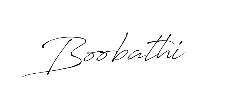 Use a signature maker to create a handwritten signature online. With this signature software, you can design (Antro_Vectra) your own signature for name Boobathi. Boobathi signature style 6 images and pictures png