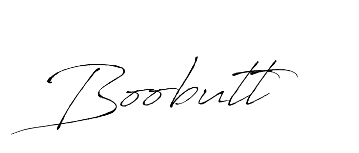 Use a signature maker to create a handwritten signature online. With this signature software, you can design (Antro_Vectra) your own signature for name Boobutt. Boobutt signature style 6 images and pictures png