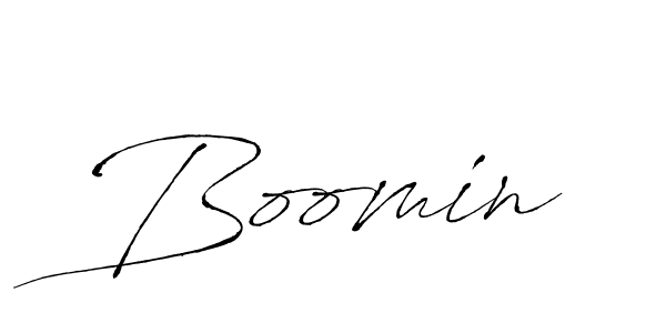 Make a beautiful signature design for name Boomin. With this signature (Antro_Vectra) style, you can create a handwritten signature for free. Boomin signature style 6 images and pictures png