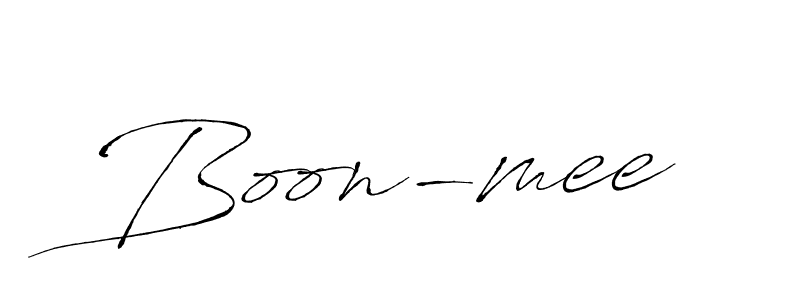 Similarly Antro_Vectra is the best handwritten signature design. Signature creator online .You can use it as an online autograph creator for name Boon-mee. Boon-mee signature style 6 images and pictures png