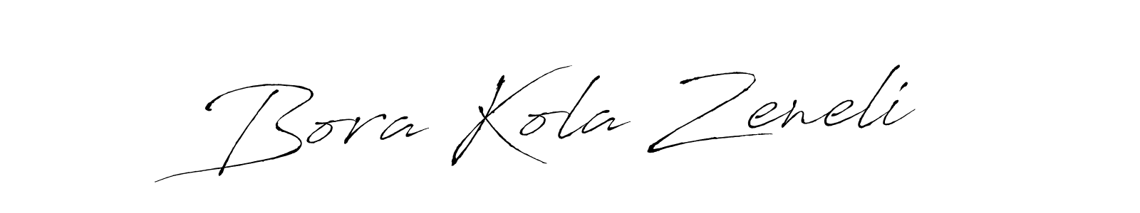 Make a beautiful signature design for name Bora Kola Zeneli. With this signature (Antro_Vectra) style, you can create a handwritten signature for free. Bora Kola Zeneli signature style 6 images and pictures png
