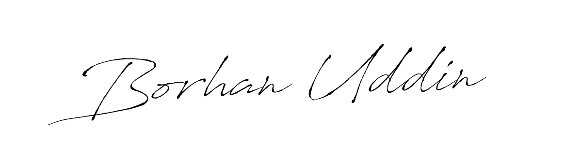 How to make Borhan Uddin name signature. Use Antro_Vectra style for creating short signs online. This is the latest handwritten sign. Borhan Uddin signature style 6 images and pictures png
