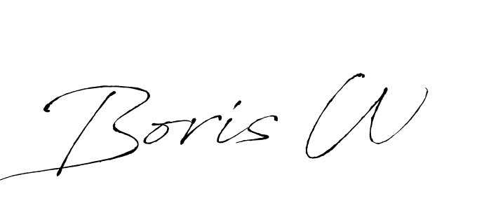 Also You can easily find your signature by using the search form. We will create Boris W name handwritten signature images for you free of cost using Antro_Vectra sign style. Boris W signature style 6 images and pictures png