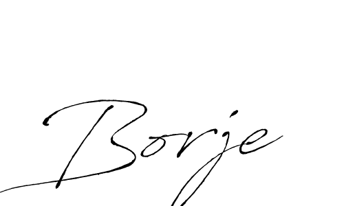 Make a beautiful signature design for name Borje. With this signature (Antro_Vectra) style, you can create a handwritten signature for free. Borje signature style 6 images and pictures png
