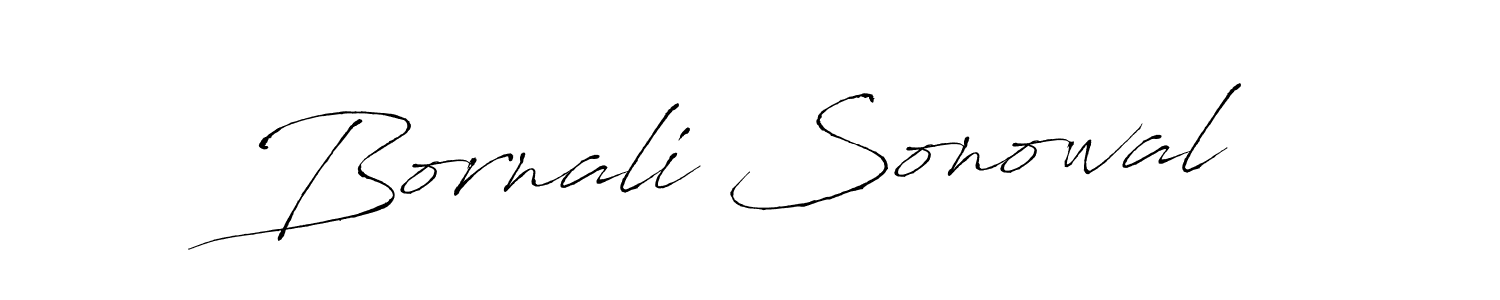 Make a beautiful signature design for name Bornali Sonowal. With this signature (Antro_Vectra) style, you can create a handwritten signature for free. Bornali Sonowal signature style 6 images and pictures png