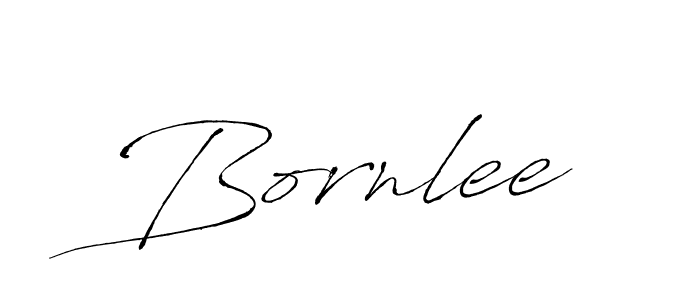 Create a beautiful signature design for name Bornlee. With this signature (Antro_Vectra) fonts, you can make a handwritten signature for free. Bornlee signature style 6 images and pictures png