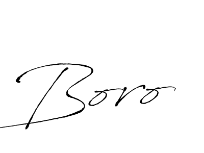 Use a signature maker to create a handwritten signature online. With this signature software, you can design (Antro_Vectra) your own signature for name Boro. Boro signature style 6 images and pictures png