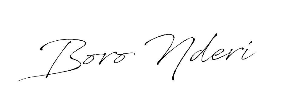 Boro Nderi stylish signature style. Best Handwritten Sign (Antro_Vectra) for my name. Handwritten Signature Collection Ideas for my name Boro Nderi. Boro Nderi signature style 6 images and pictures png