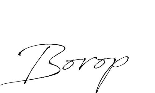 How to make Borop signature? Antro_Vectra is a professional autograph style. Create handwritten signature for Borop name. Borop signature style 6 images and pictures png