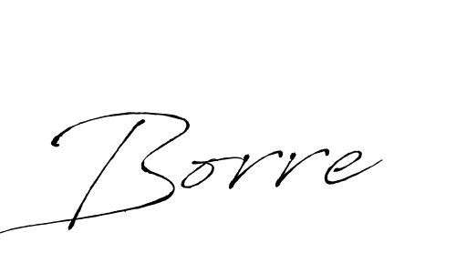 Use a signature maker to create a handwritten signature online. With this signature software, you can design (Antro_Vectra) your own signature for name Borre. Borre signature style 6 images and pictures png