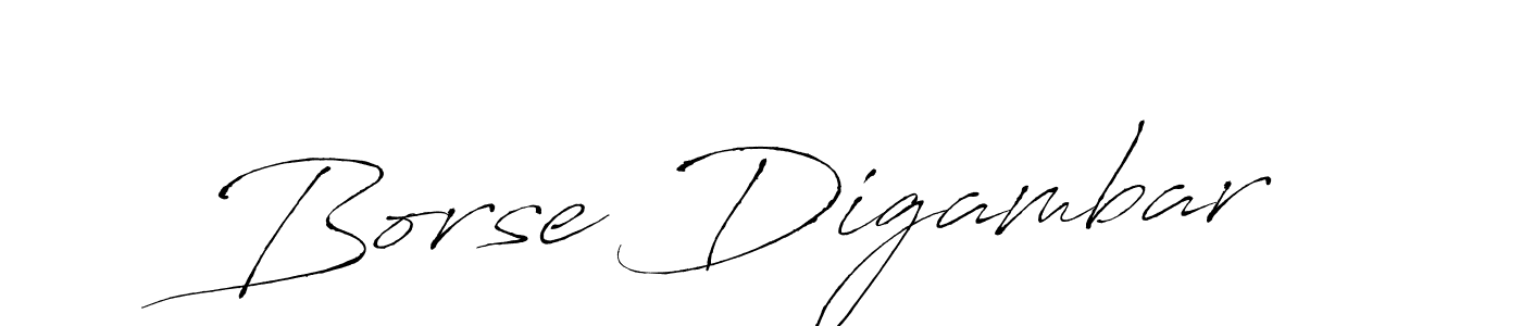 Design your own signature with our free online signature maker. With this signature software, you can create a handwritten (Antro_Vectra) signature for name Borse Digambar. Borse Digambar signature style 6 images and pictures png