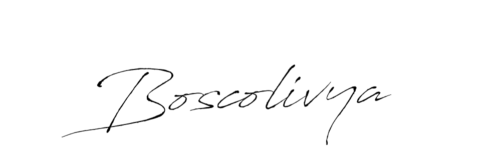 Also You can easily find your signature by using the search form. We will create Boscolivya name handwritten signature images for you free of cost using Antro_Vectra sign style. Boscolivya signature style 6 images and pictures png